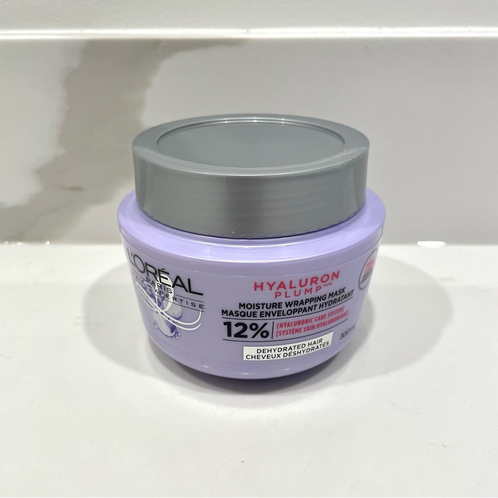 🟠5/$25 NEW L’Oréal Hair Expertise Hyaluron Plump Moisture Wrapping Hair Mask